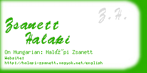 zsanett halapi business card